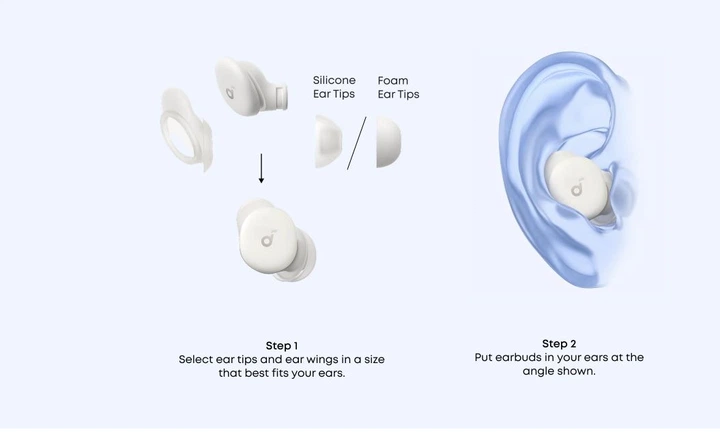 Bluetooth-гарнитура Anker SoundCore Sleep A30 White (D1301G21
