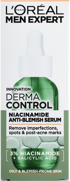 Сироватка для обличчя для чоловіків L'Oreal Paris Men Expert Derma Control 30 мл (3600524195656) - зображення 3
