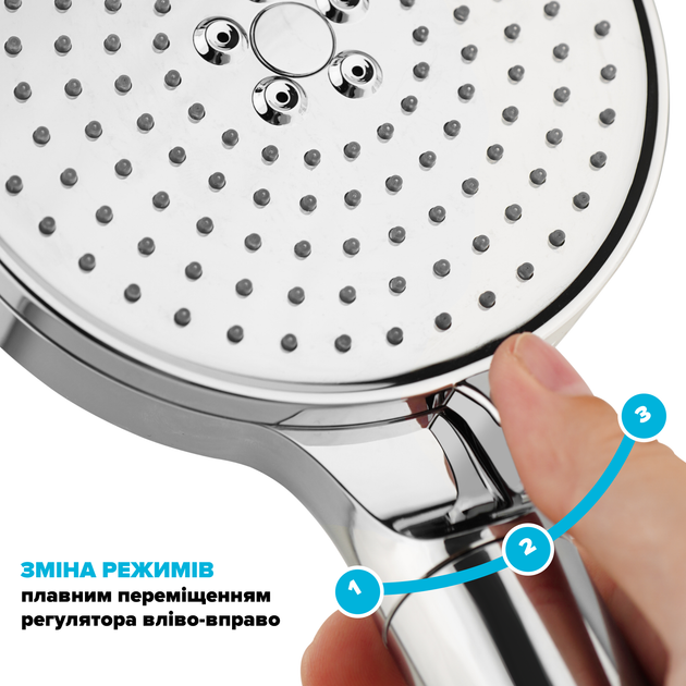 Фильтрующая душевая лейка DROP SPA3F-MULTI120F на 3 SPA потока с угольным фильтром - изображение 6
