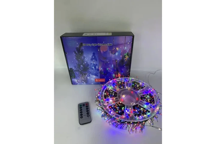 Гірлянда Роса на котушці феєрверк - мішура від USB, 20м, 600LED + пульт Мультик - зображення 2