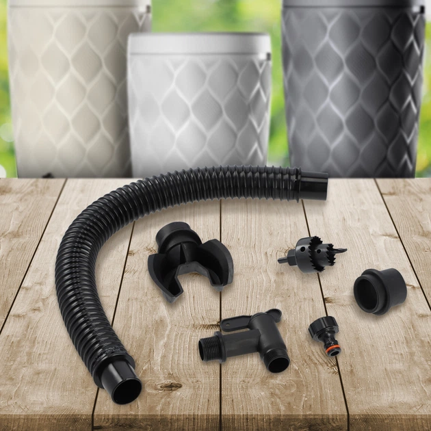 Zbiornik na deszczówkę Kadax Reveret 240 L Brązowy - obraz 6