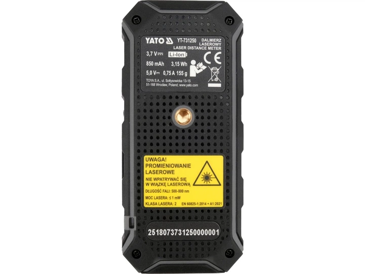 Dalmierz laserowy YATO YT-731250 dwukierunkowy 2 x 100 m (5906083122996) - obraz 7
