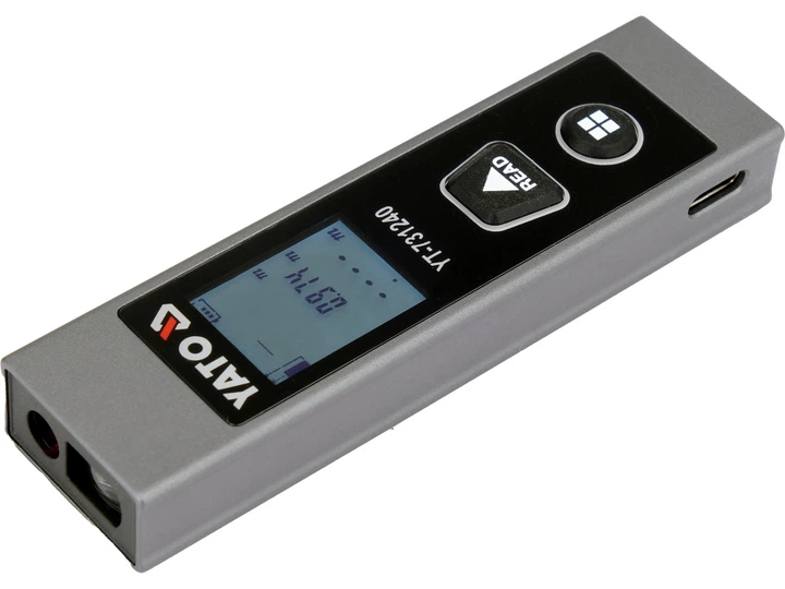 Dalmierz laserowy YATO YT-731240 kieszonkowy (5906083123016) - obraz 3