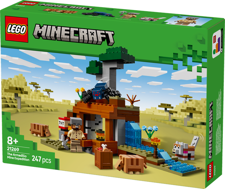 Конструктор Лего Майнкрафт Экспедиция в шахту броненосца Lego Minecraft 21269 - изображение 5