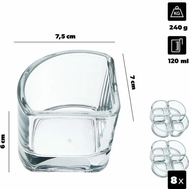 Набір ємностей для закусок Kadax Plug 8 шт (5903699484333) - зображення 4