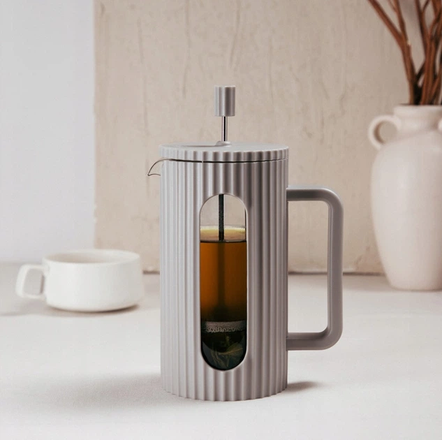 Чайник для заварювання кави і чаю Homla Essentials сірий 1 л (5906496741883) - зображення 4