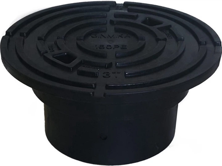 Właz kanalizacyjny Ginmika 160PE-B Czarny - obraz 1