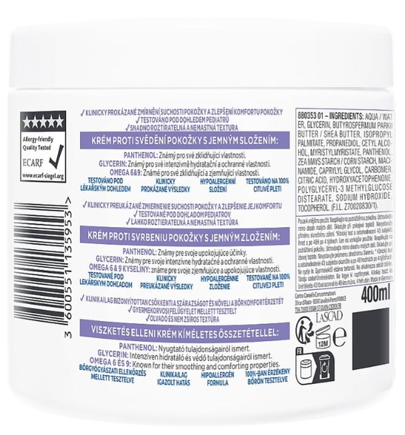 Крем для обличчя рук і тіла MIXA Panthenol Comfort зволожуючий 400 мл (3600551153148) - зображення 2