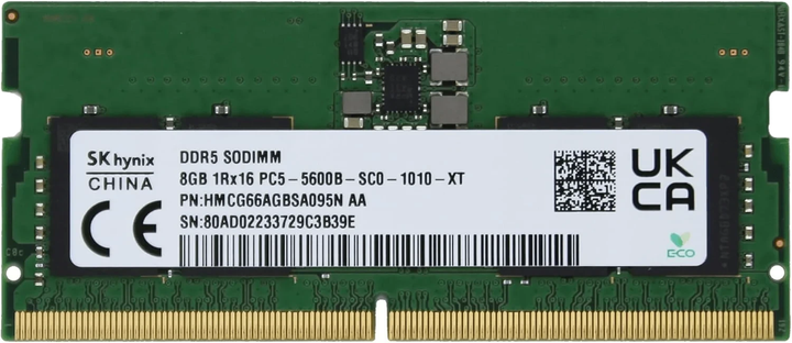 SK hynix 8 GB SO-DIMM DDR5 5600 MHz (HMCG66AGBSA095N)
