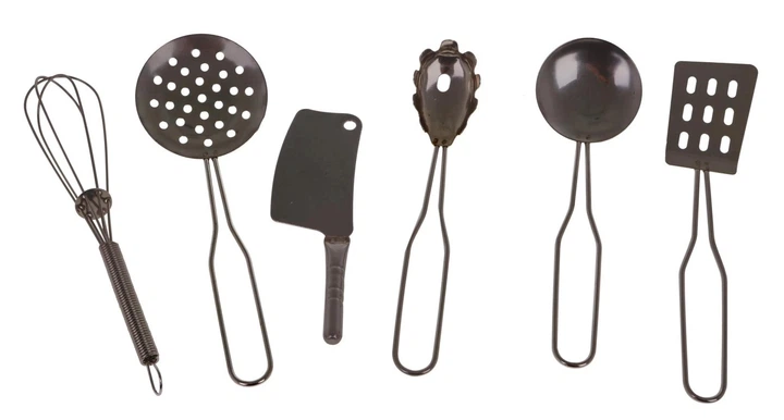 Mega zestaw kuchenny Metalowe garnki + Przybory kuchenne + Jedzenie 30 elementów ZDZ.555-BX050 (5903864954364) - obraz 4