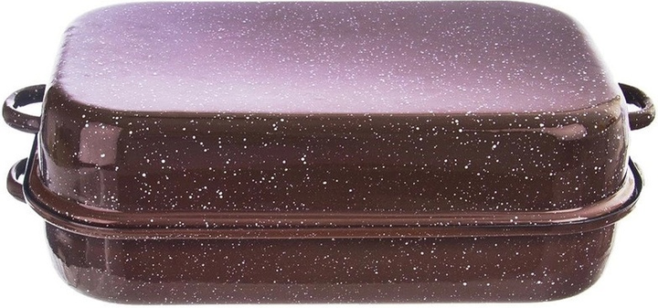 Форма для запікання Orionз кришкою емальована прямокутна 42.5 x 25 x 13.5 см (8592381175214) - зображення 5