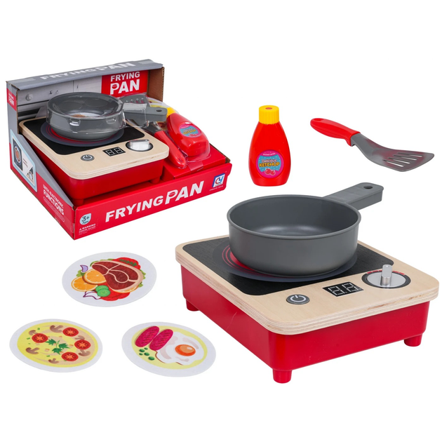 Zestaw zabawkowy Drewniana kuchenka + akcesoria ZDZ.818-506 (5903864970135) - obraz 2