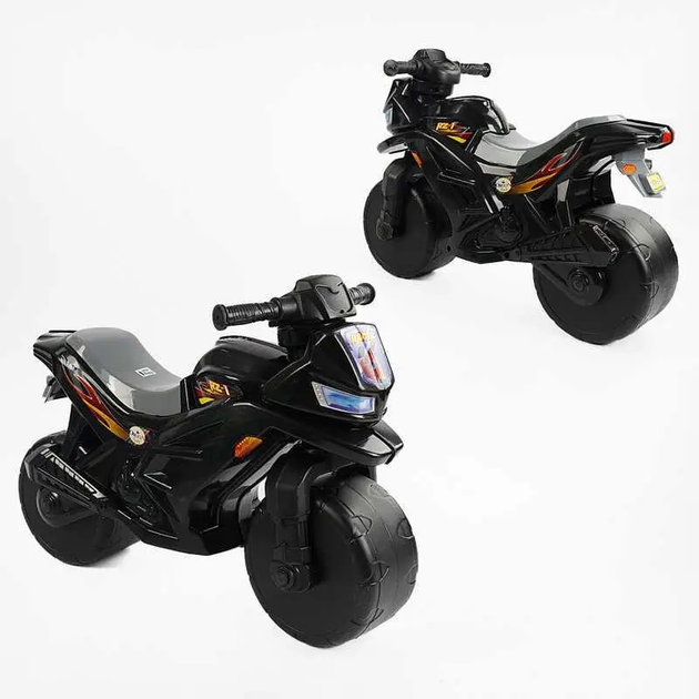 Мотоцикл-каталка Orion Yamaha двухколесный 68см черный, широкие колеса/до 20кг, детский 501 Черн - Фото 6 Мотоцикл-каталка Orion Yamaha двухколесный 68см черный, широкие колеса/до 20кг, детский 501 Черн - изображение 6