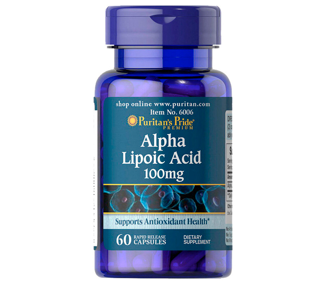 Альфа-липоевая кислота Puritan's Pride Alpha Lipoic Acid 100 мг 60 капсул (333662) - Фото 1 Альфа-липоевая кислота Puritan's Pride Alpha Lipoic Acid 100 мг 60 капсул (333662) - изображение 1
