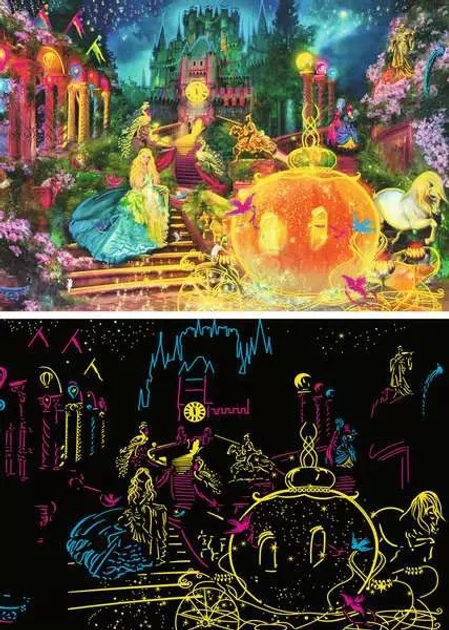 Пазл Ravensburger Танець опівночі 100 елементів, що світяться 13357 (4005556133574) Ravensburger - зображення 2