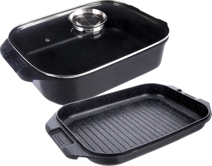 Brytfanna do piekarnika Orion Grande 3 w 1 z pokrywką 41 x 26 x 15 cm (8592381232207) - obraz 1