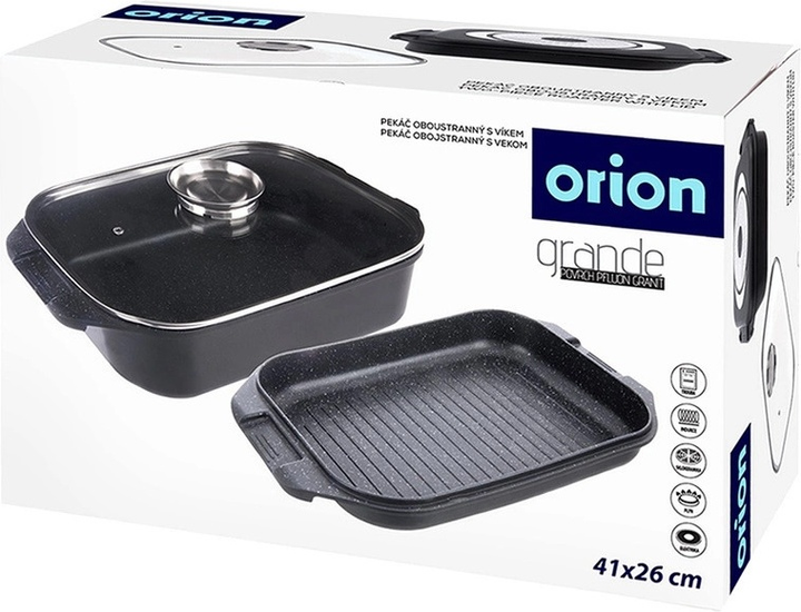 Brytfanna do piekarnika Orion Grande 3 w 1 z pokrywką 41 x 26 x 15 cm (8592381232207) - obraz 7