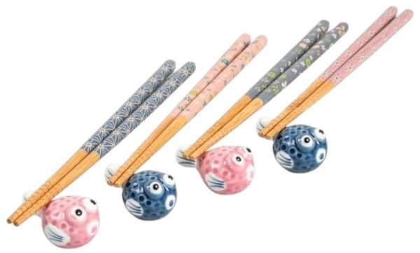 Набір паличок Homla Kioto з підставками 8 елементів (5906496742941) - зображення 1