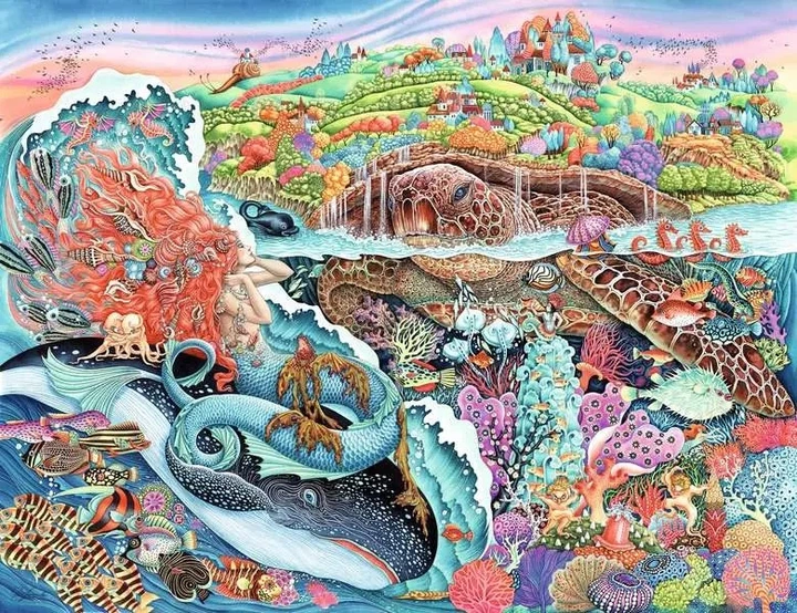Пазл Ravensburger Thalassic Tale 2000 елементів 12001484 (4005555014843) - зображення 2
