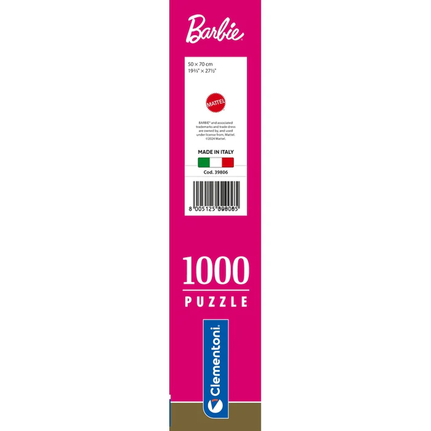Пазл Барби (Barbie) – 1000 шт Clementoni 39806 - изображение 7