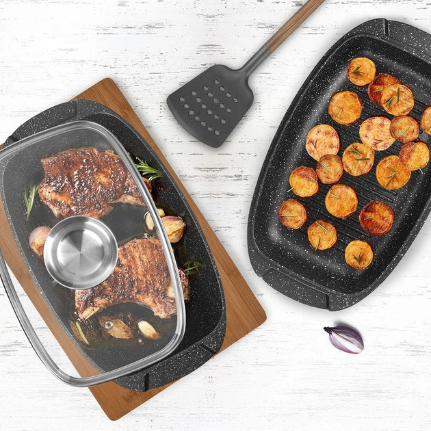 Форма для запікання Orion Grande 3 в 1 з кришкою 39 x 22 x 15 см (8592381175825) - зображення 6