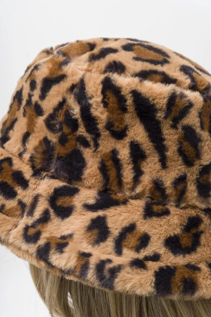 Женская Шерстяная Утепленная Панамка Леопардовый Принт Without Malone Tiger Чорний (370700) - изображение 4