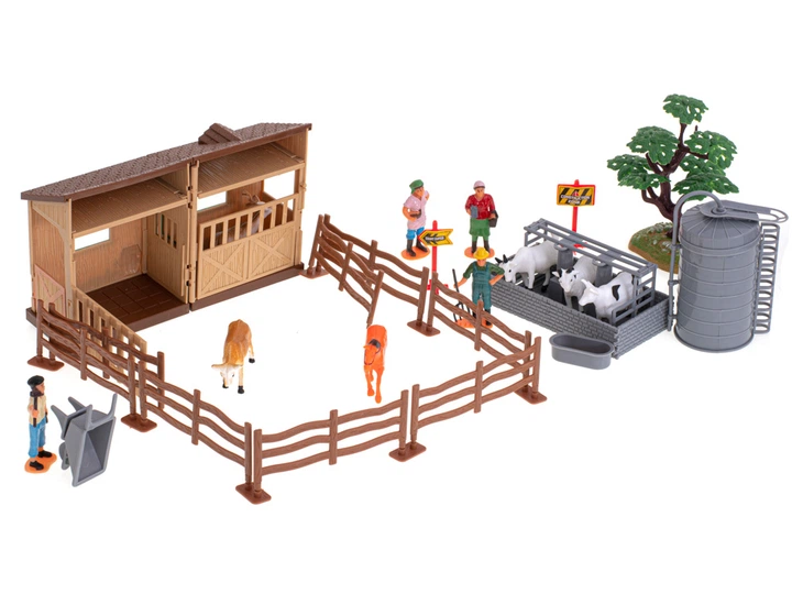 Zestaw zabawek KIK Farma gospodarstwo ze zwierzętami i maszynami 49 szt. (5903039723146) - obraz 9