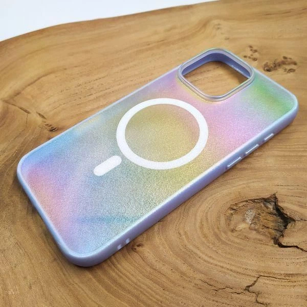 Чехол HOCO Smoke case Gradient with MagSafe iPhone 16 Pro Max Lilac - Фото 2 Чехол HOCO Smoke case Gradient with MagSafe iPhone 16 Pro Max Lilac - изображение 2