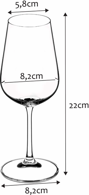 Zestaw kieliszków do białego wina Kadax Fano 6x360 ml (5902730382034) - obraz 2