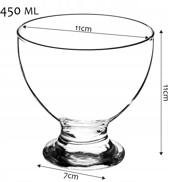 Набір стаканчиків для морозива Kadax 6x450 мл (5903699405840) - зображення 2