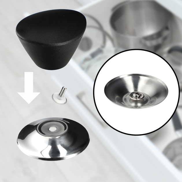 Zestaw pokrywek Kadax Taranto szklanych 16 cm + 18 cm + 20 cm (5903699477298) - obraz 2