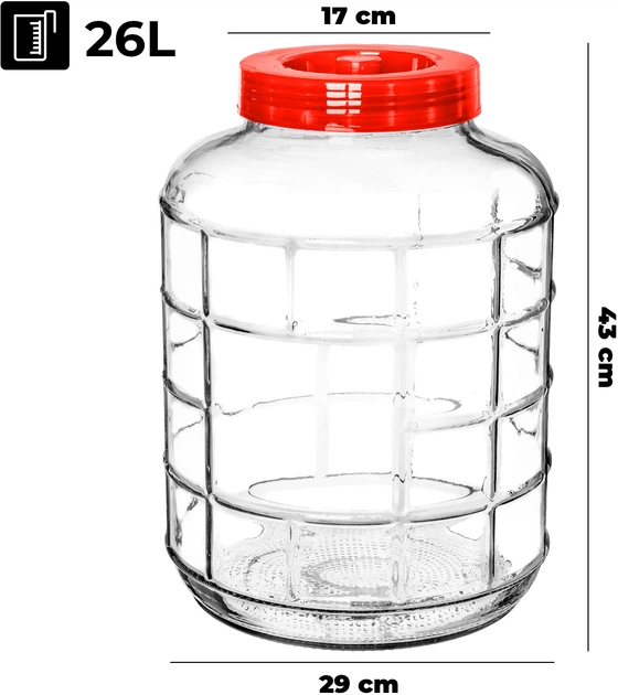 Słój Kadax Fenis z zakrętką 26 l (5903699405925) - obraz 2