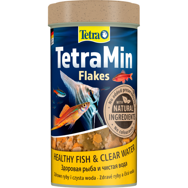 Корм сухий Tetra Min Flakes для тропічних акваріумних рибок в пластівцях 250 мл - Фото 3 Корм сухий Tetra Min Flakes для тропічних акваріумних рибок в пластівцях 250 мл - зображення 3