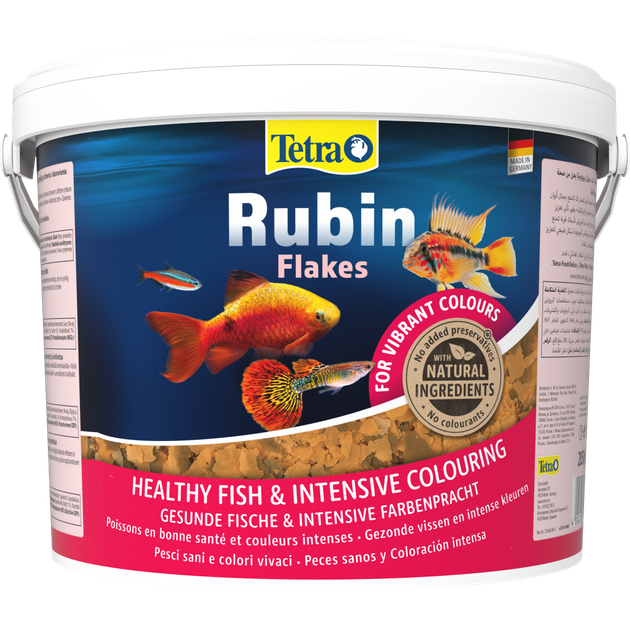 Корм Tetra Rubin Flakes для акваріумних рибок, для забарвлення, 2,05 кг (пластівці) - зображення 3