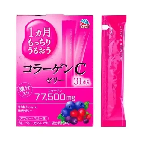 EARTH CHEMICAL Collagen C Jelly колагенове желе з вітаміном С (лісові ягоди), 31 стік - зображення 5
