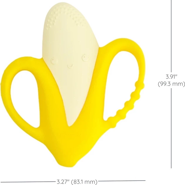 Gryzak dla zębów Infantino Bananek teksturowany 316745I (0773554167450) - obraz 2
