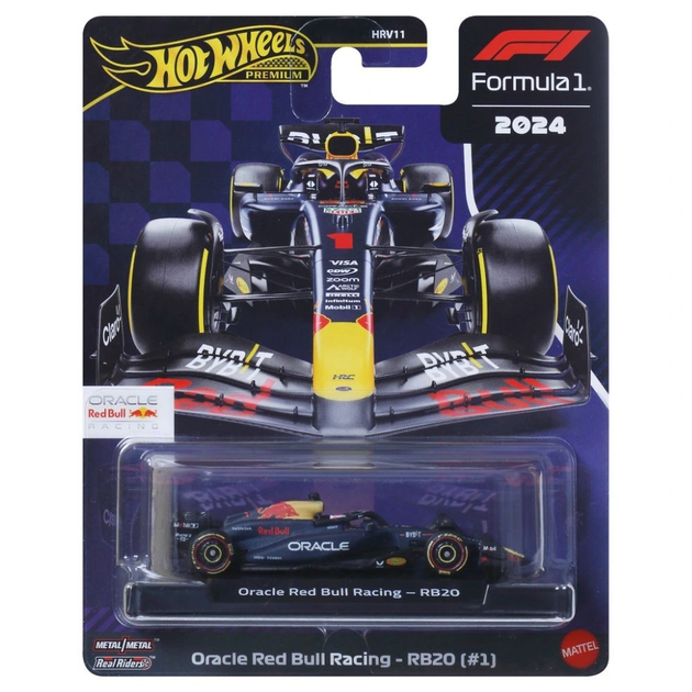 Колекційний болід Hot Wheels Formula 1 Red Bull 2024 Max Verstappen JBM12 (194735263776) - зображення 6