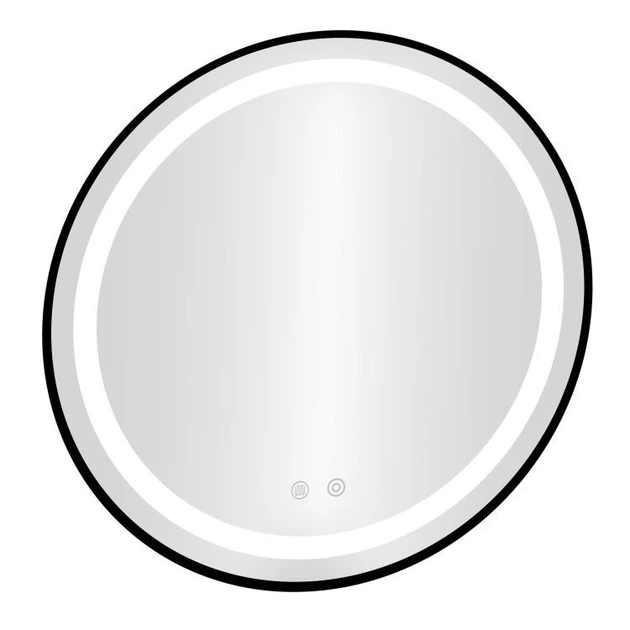 Настінне дзеркало ModernHome від Multistore кругле для ванної кімнати LED 60 см anti-fog із сенсорним вимикачем 3 кольори (VKM-ECO-2-60) - зображення 2