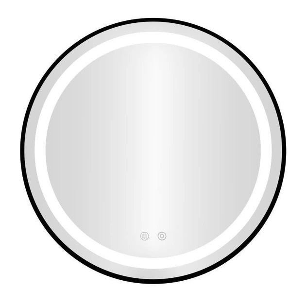 Настінне дзеркало ModernHome від Multistore кругле для ванної кімнати LED 80 см anti-fog із сенсорним вимикачем 3 кольори VKM-ECO-2-80) - зображення 3