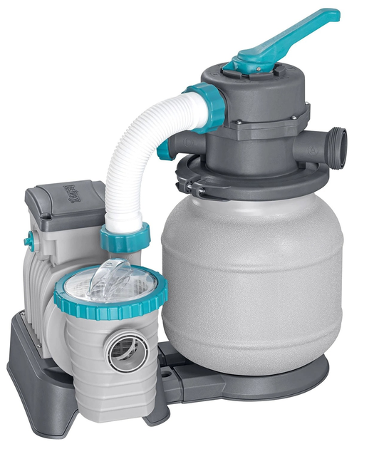 Пісочна помпа для басейнів Bestway + фільтрувальні кульки 8327 л/год 58499 (5903890631338) - зображення 1
