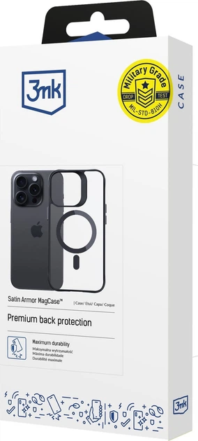 Etui plecki 3MK Satin Armor Mag do Apple iPhone 14 Pro Max (5903108563802) - obraz 3