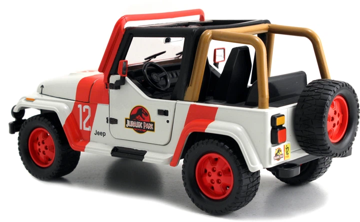 Metalowy samochód Jada Park Jurajski Jeep Wrangler 1992 1:24 (253253005) (4006333080463) - obraz 7