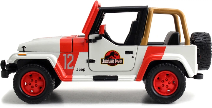 Metalowy samochód Jada Park Jurajski Jeep Wrangler 1992 1:24 (253253005) (4006333080463) - obraz 8