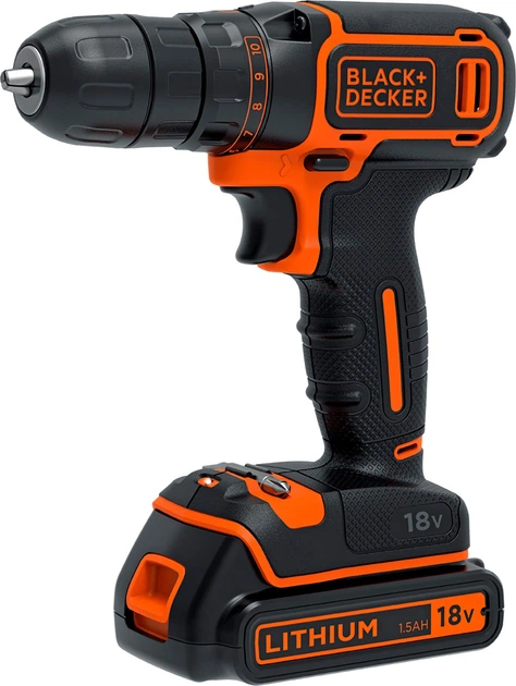 Wkrętarka akumulatorowa Black+Decker BDCDC18B - obraz 1
