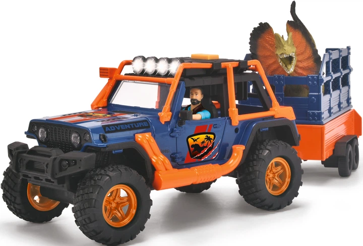 Zestaw do zabawy Dickie Toys Strażnik dinozaurów z jeepem 40 cm, 2 dinozaurami i figurką (3837024) (4006333080814) - obraz 3