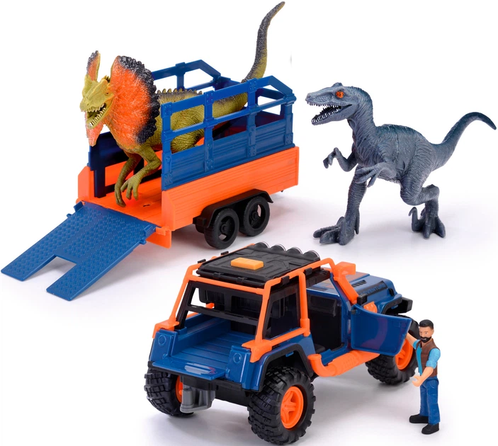Zestaw do zabawy Dickie Toys Strażnik dinozaurów z jeepem 40 cm, 2 dinozaurami i figurką (3837024) (4006333080814) - obraz 4