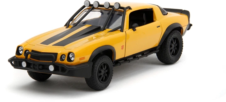 Metalowy samochód Jada Transformers Bumblebee Chevrolet Camaro (1977) z figurką logo 1:24 (4006333084430) - obraz 2