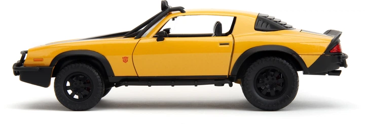 Metalowy samochód Jada Transformers Bumblebee Chevrolet Camaro (1977) z figurką logo 1:24 (4006333084430) - obraz 6