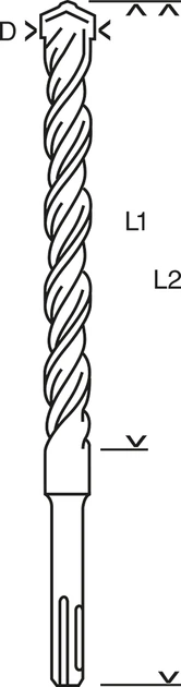 Wiertło Bosch SDS-plus S4L 12 x 950 mm (2608597123) - obraz 4
