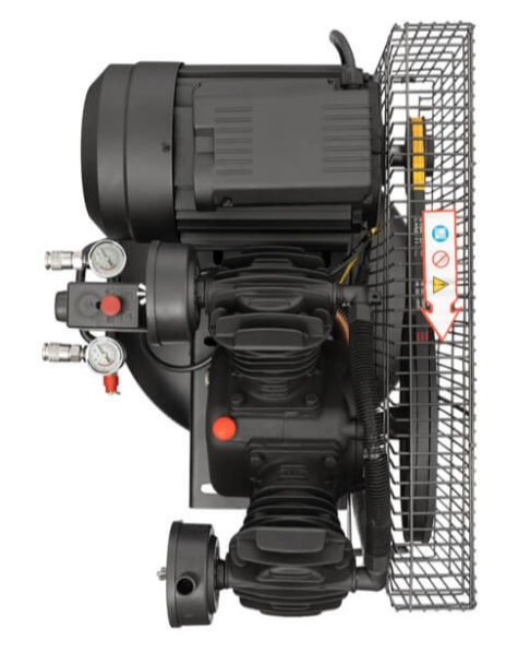 Компресор Intertool PT-0017, 3 кВт, 500 л/хв, 10 атм, 100 л, вертикальний ресивер - Фото 4 Компресор Intertool PT-0017, 3 кВт, 500 л/хв, 10 атм, 100 л, вертикальний ресивер - зображення 4